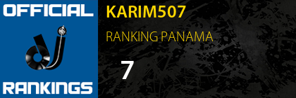 KARIM507 RANKING PANAMA