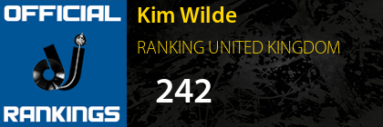 Kim Wilde RANKING UNITED KINGDOM