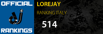 LOREJAY RANKING ITALY