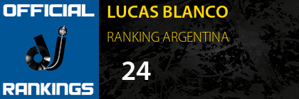 LUCAS BLANCO RANKING ARGENTINA