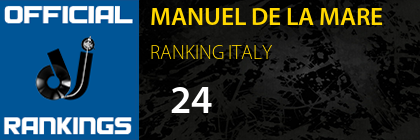 MANUEL DE LA MARE RANKING ITALY