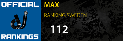 MAX RANKING SWEDEN