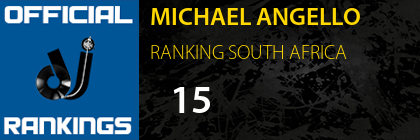 MICHAEL ANGELLO RANKING SOUTH AFRICA