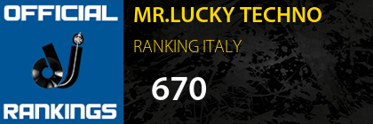 MR.LUCKY TECHNO RANKING ITALY