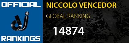 NICCOLO VENCEDOR GLOBAL RANKING
