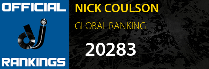NICK COULSON GLOBAL RANKING