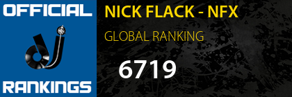 NICK FLACK - NFX GLOBAL RANKING