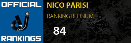 NICO PARISI RANKING BELGIUM