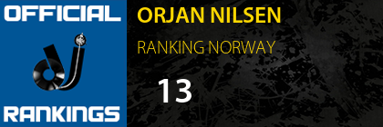 ORJAN NILSEN RANKING NORWAY
