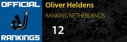 Oliver Heldens RANKING NETHERLANDS