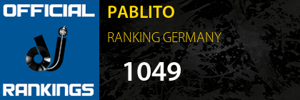 PABLITO RANKING GERMANY