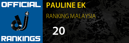PAULINE EK RANKING MALAYSIA