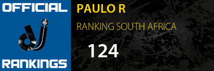 PAULO R RANKING SOUTH AFRICA