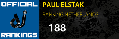 PAUL ELSTAK RANKING NETHERLANDS
