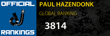 PAUL HAZENDONK GLOBAL RANKING