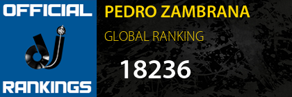 PEDRO ZAMBRANA GLOBAL RANKING