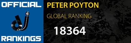 PETER POYTON GLOBAL RANKING