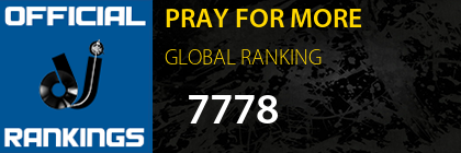 PRAY FOR MORE GLOBAL RANKING