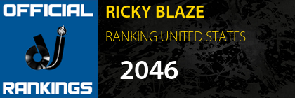 RICKY BLAZE RANKING UNITED STATES