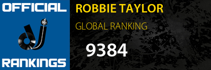ROBBIE TAYLOR GLOBAL RANKING
