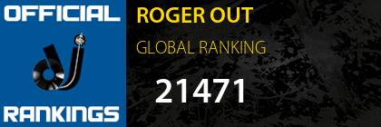 ROGER OUT GLOBAL RANKING