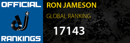 RON JAMESON GLOBAL RANKING