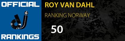 ROY VAN DAHL RANKING NORWAY