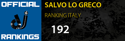 SALVO LO GRECO RANKING ITALY