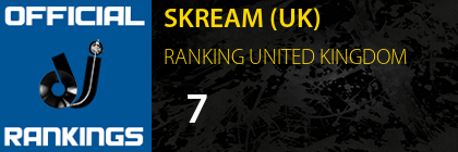 SKREAM (UK) RANKING UNITED KINGDOM