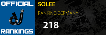 SOLEE RANKING GERMANY