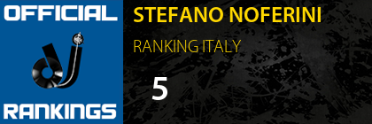 STEFANO NOFERINI RANKING ITALY