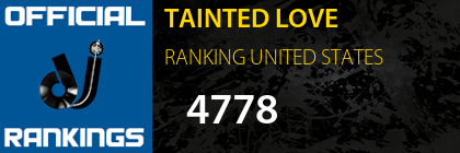 TAINTED LOVE RANKING UNITED STATES