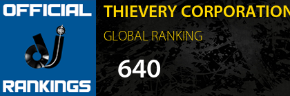 THIEVERY CORPORATION GLOBAL RANKING