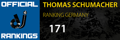 THOMAS SCHUMACHER RANKING GERMANY