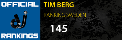 TIM BERG RANKING SWEDEN