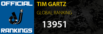 TIM GARTZ GLOBAL RANKING