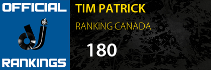 TIM PATRICK RANKING CANADA