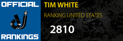 TIM WHITE RANKING UNITED STATES