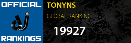 TONYNS GLOBAL RANKING