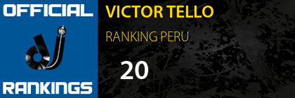 VICTOR TELLO RANKING PERU