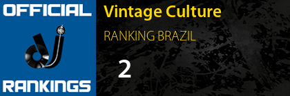 Vintage Culture RANKING BRAZIL