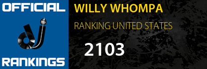 WILLY WHOMPA RANKING UNITED STATES