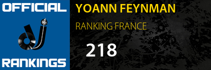 YOANN FEYNMAN RANKING FRANCE