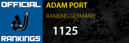 ADAM PORT RANKING GERMANY