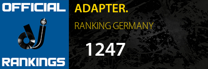 ADAPTER. RANKING GERMANY