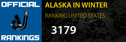 ALASKA IN WINTER RANKING UNITED STATES