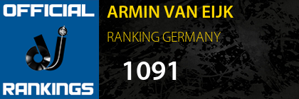 ARMIN VAN EIJK RANKING GERMANY