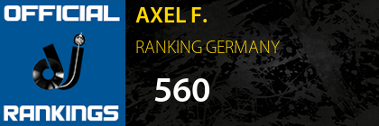 AXEL F. RANKING GERMANY