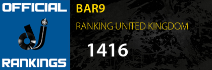 BAR9 RANKING UNITED KINGDOM