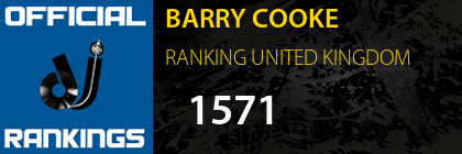 BARRY COOKE RANKING UNITED KINGDOM